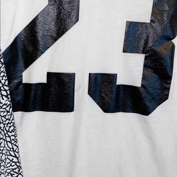 Jordan White Cement Baseball Tee - Picture 2 of 3